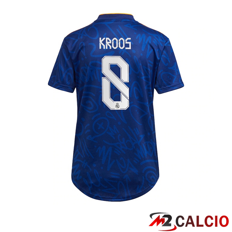 Maglia Real Madrid (KROOS 8) Donna Seconda Blu 2021/2022