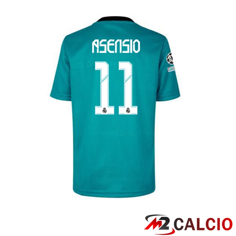 Maglia Real Madrid (ASENSIO 11) Terza Blu Verde 2021/2022