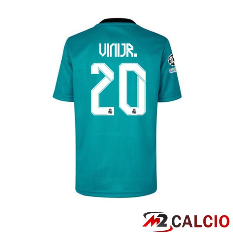 Maglia Real Madrid (VINI JR 20) Terza Blu Verde 2021/2022
