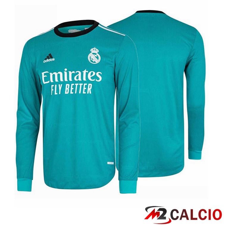 Maglie Calcio Real Madrid Terza Manica Lunga 2021/2022