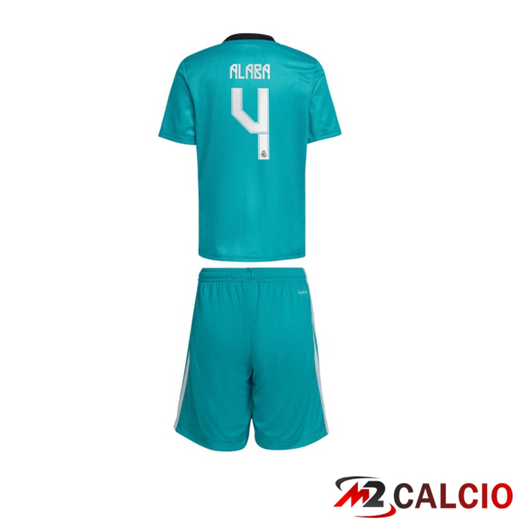 Maglia Real Madrid (SERGIO RAMOS 4) Bambino Terza Blu Verde 2021/2022