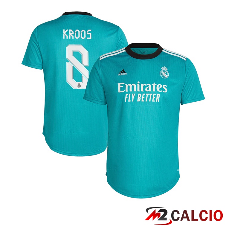 Maglia Real Madrid (KROOS 8) Donna Terza Blu Verde 2021/2022