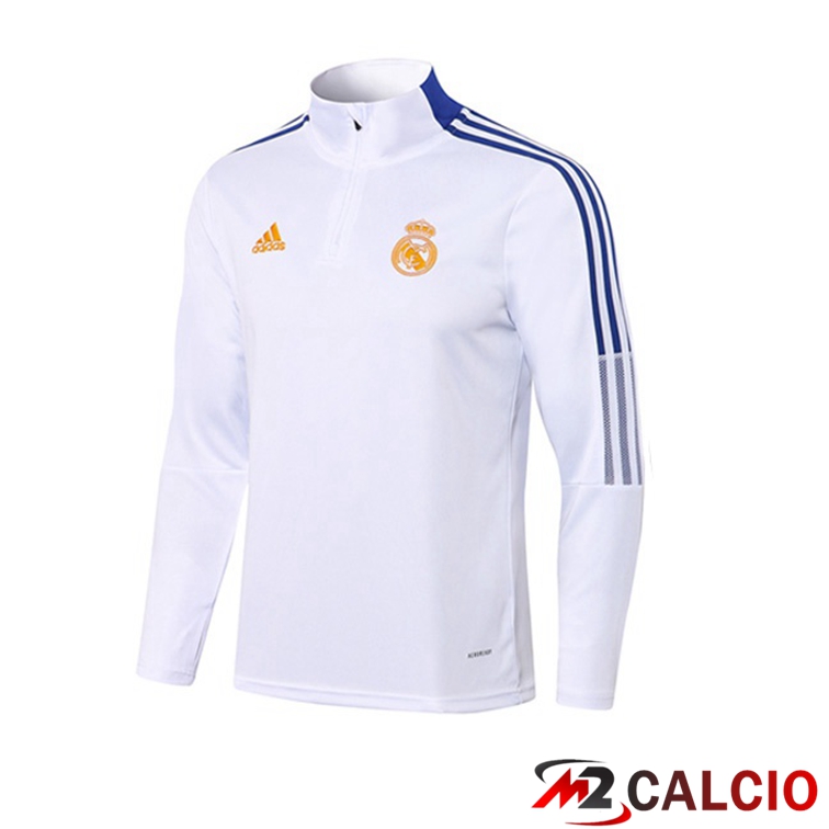 Felpa Allenamento Real Madrid Bianco 2021/2022