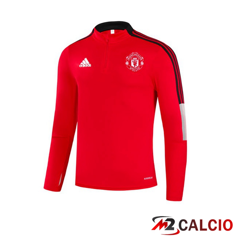 Felpa Allenamento Manchester United Rosso 2021/2022