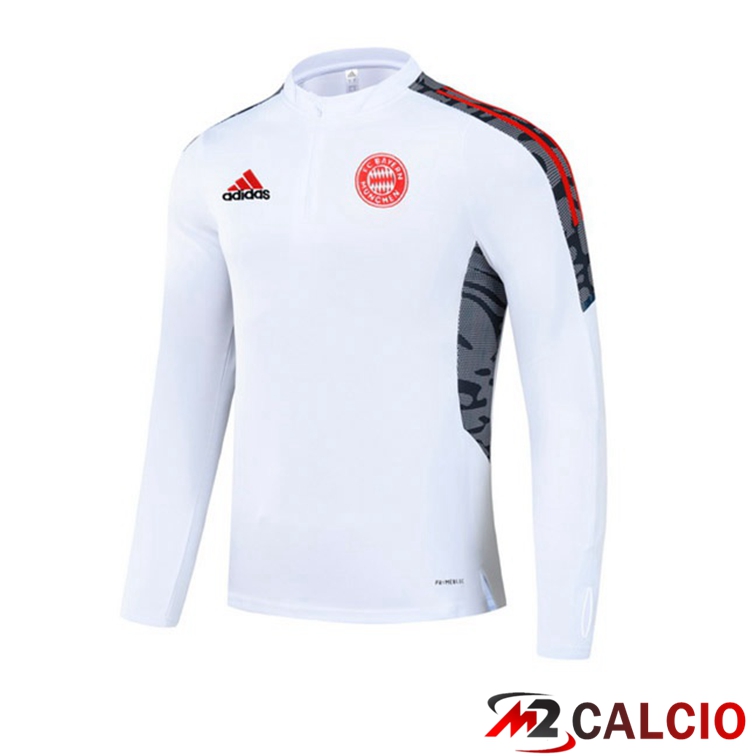 Felpa Allenamento Bayern Monaco Bianco 2021/2022