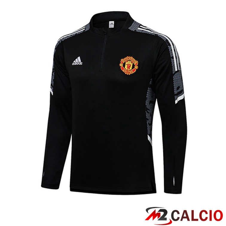 Felpa Allenamento Manchester United Nero 2021/2022