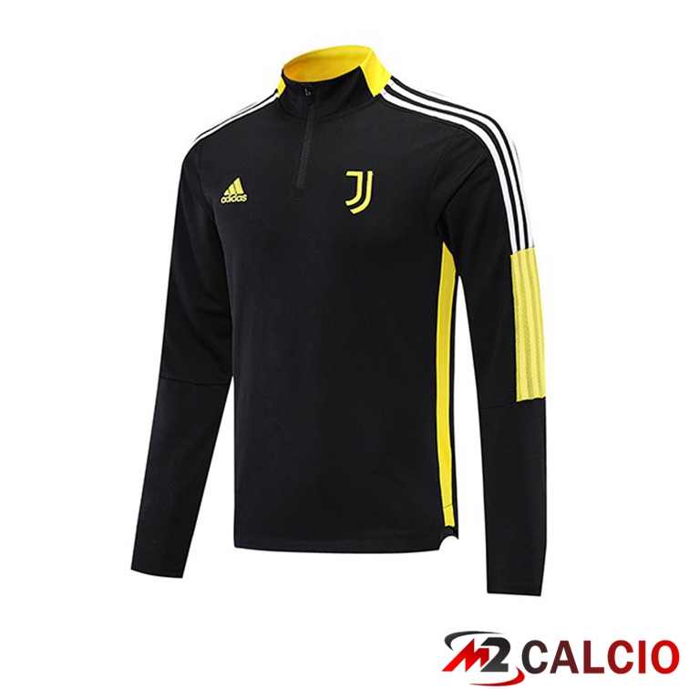 Felpa Allenamento Juventus Nero Giallo 2021/2022