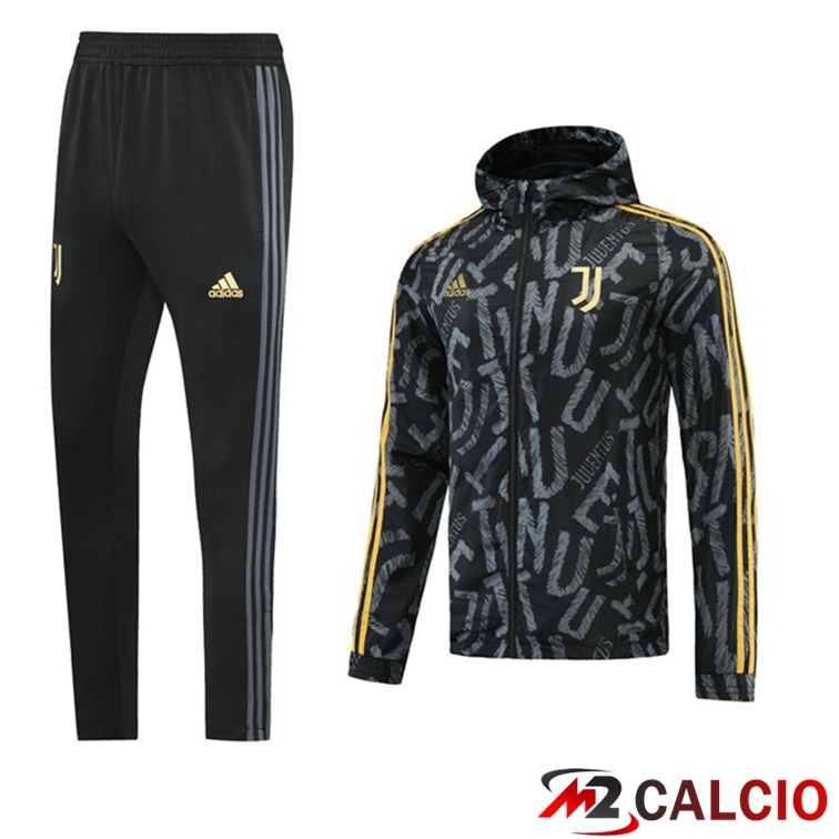 Giacca Con Cappuccio Tuta Juventus Nero 2021/2022