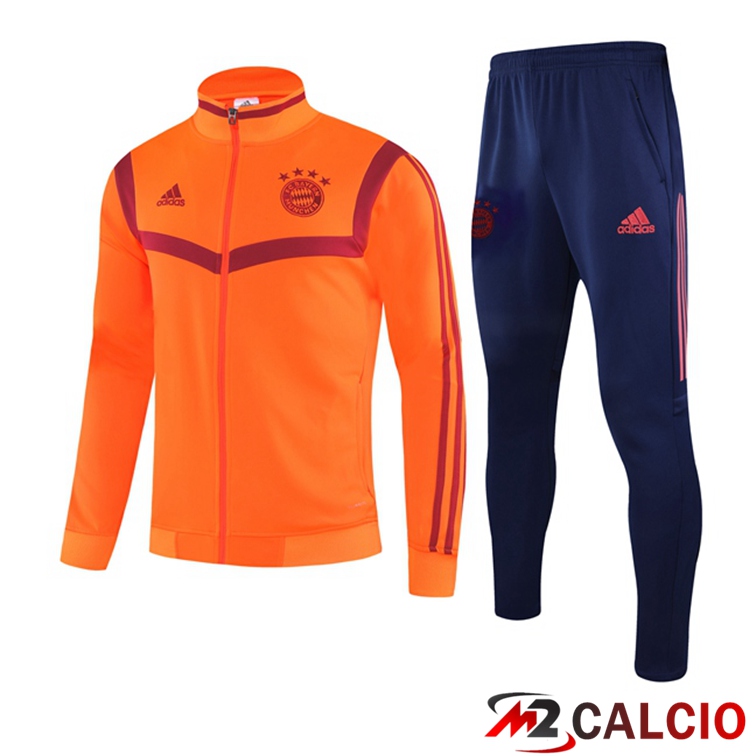 Insieme Tuta Calcio - Giacca Bayern Monaco Arancia 2021/2022