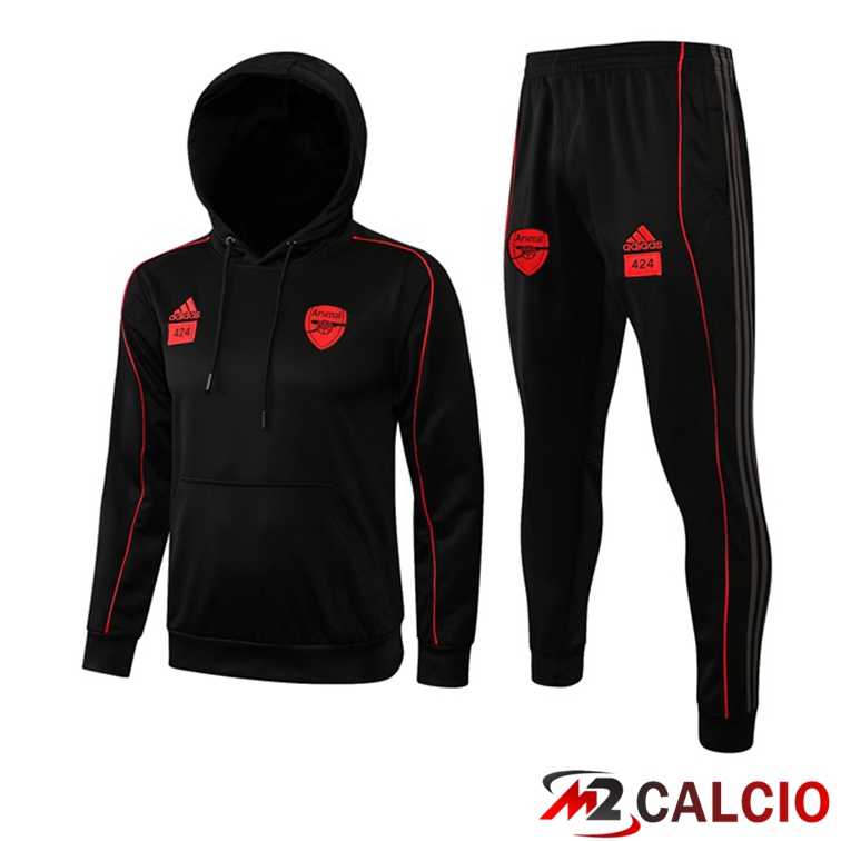 Giacca Con Cappuccio Tuta FC Arsenal Nero 2021/2022