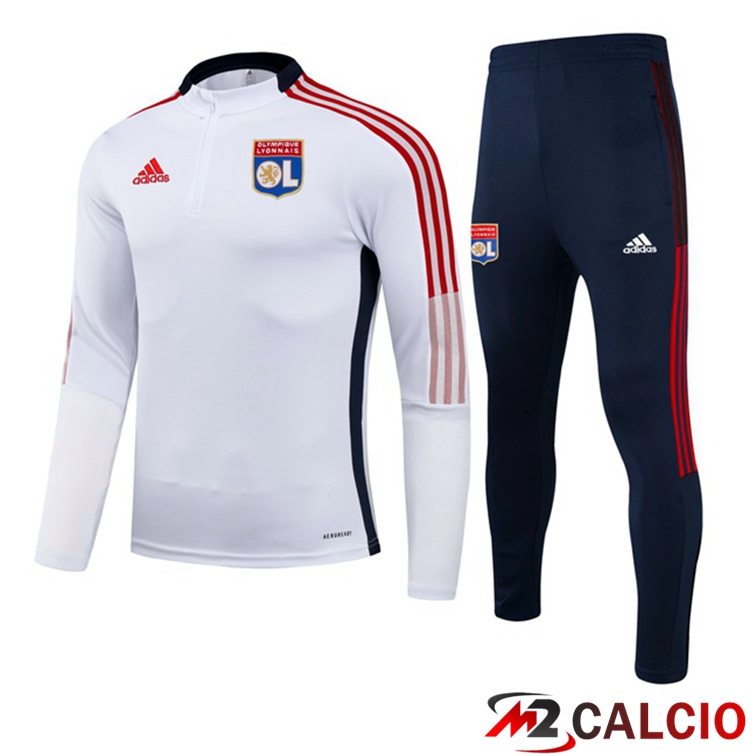 Insieme Tuta Calcio Lyon OL Bianco 2021/2022
