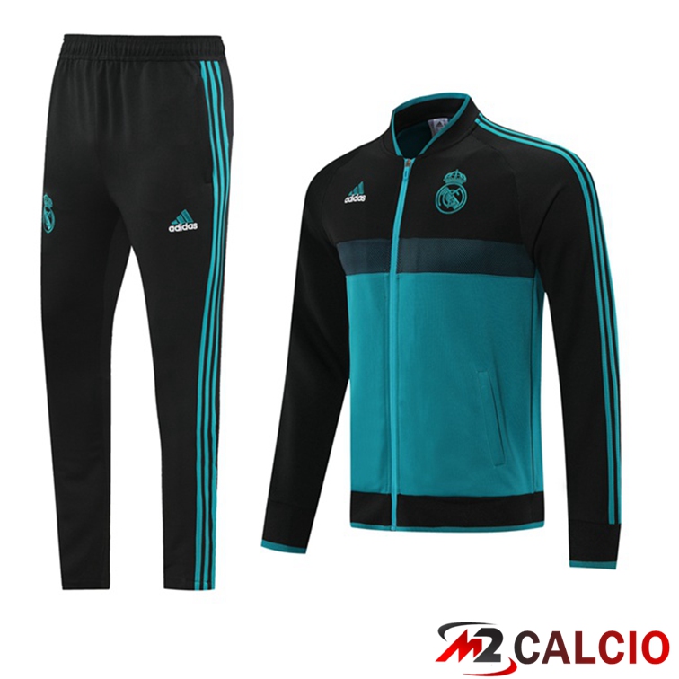 Insieme Tuta Calcio - Giacca Real Madrid Blu Nero 2021/2022