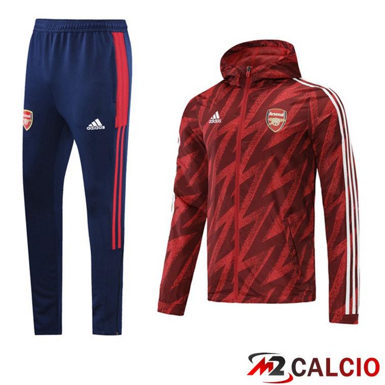 Giacca Con Cappuccio Tuta FC Arsenal Rosso 2021/2022