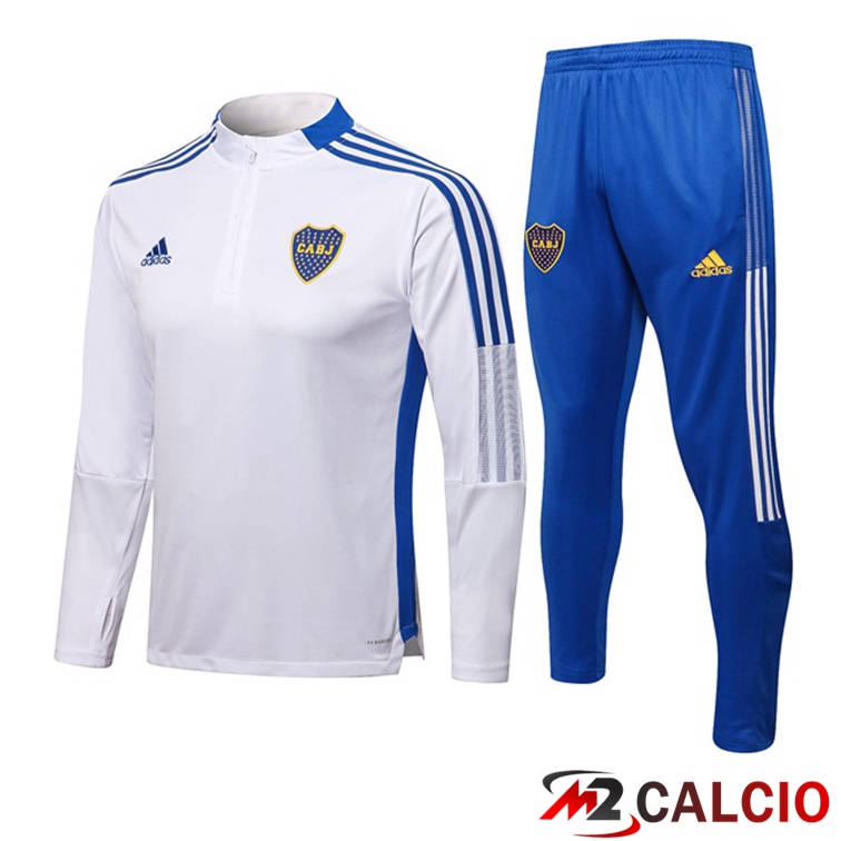 Insieme Tuta Calcio Boca Juniors Bianco 2021/2022