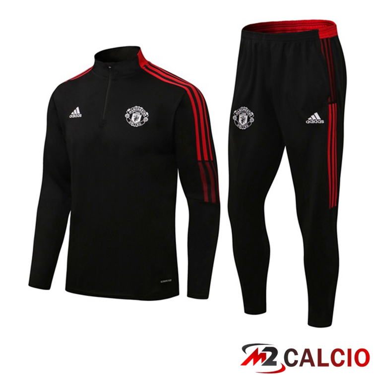 Insieme Tuta Calcio Manchester United Nero 2021/2022