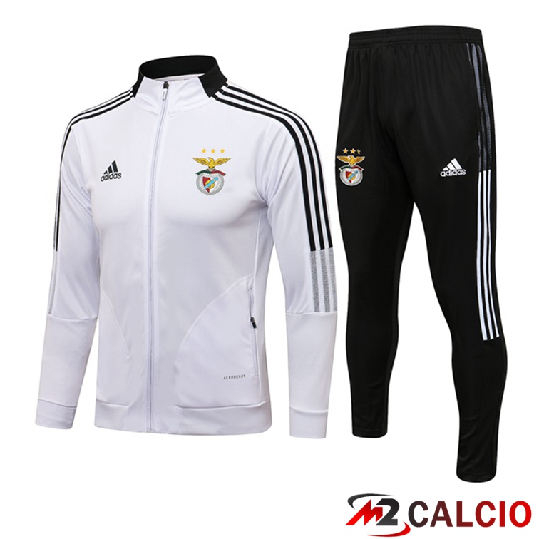 Insieme Tuta Calcio - Giacca S.L Benfica Bianco 2021/2022
