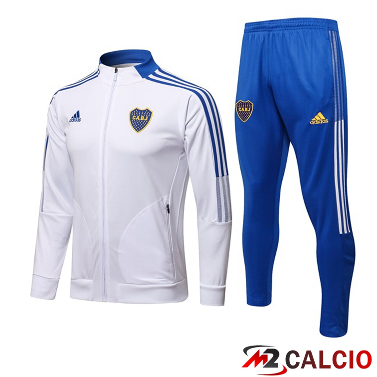 Insieme Tuta Calcio - Giacca Boca Juniors Bianco 2021/2022