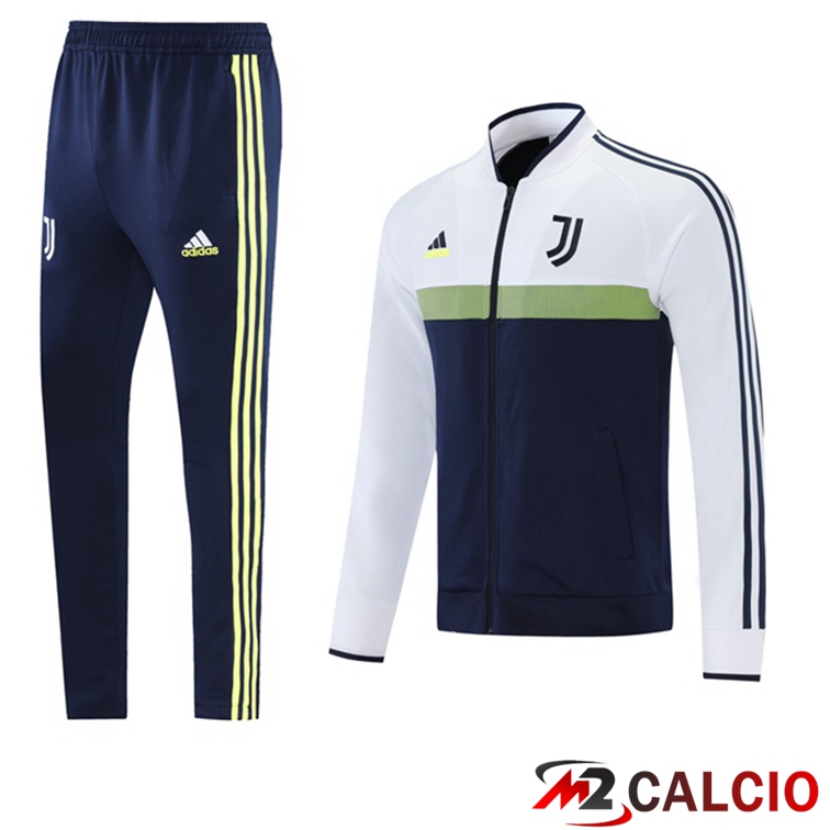 Insieme Tuta Calcio - Giacca Juventus Bianco Blu Reale 2021/2022