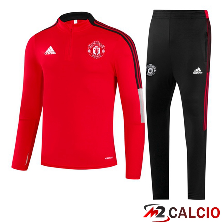Insieme Tuta Calcio Manchester United Rosso 2021/2022