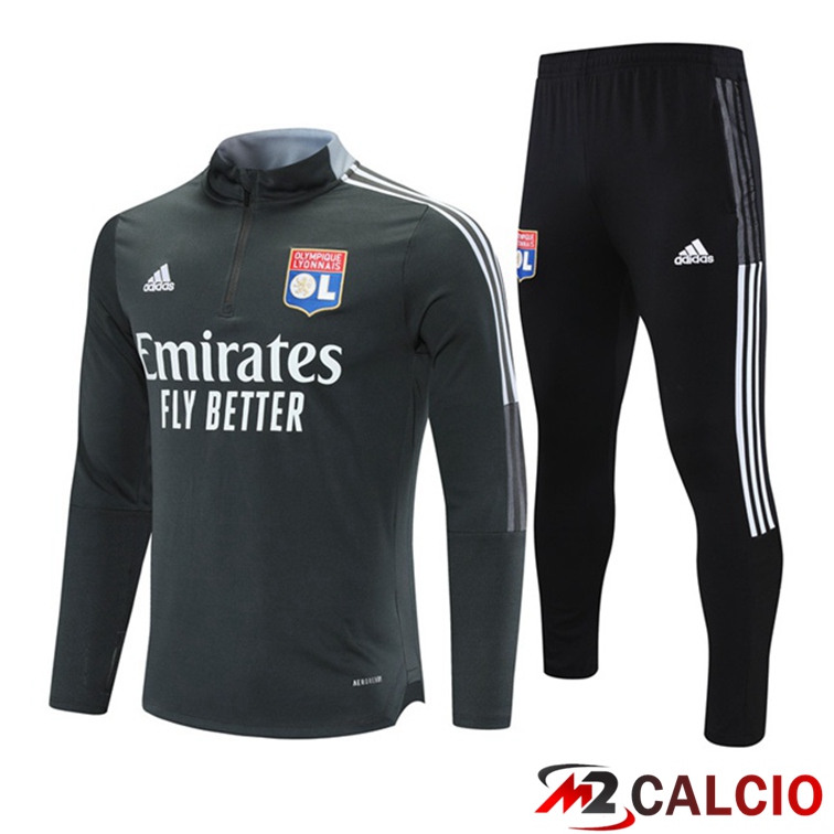 Insieme Tuta Calcio Lyon OL Grigio 2021/2022