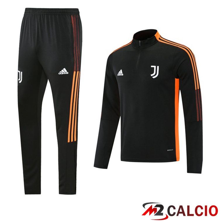 Insieme Tuta Calcio Juventus Nero Arancia 2021/2022