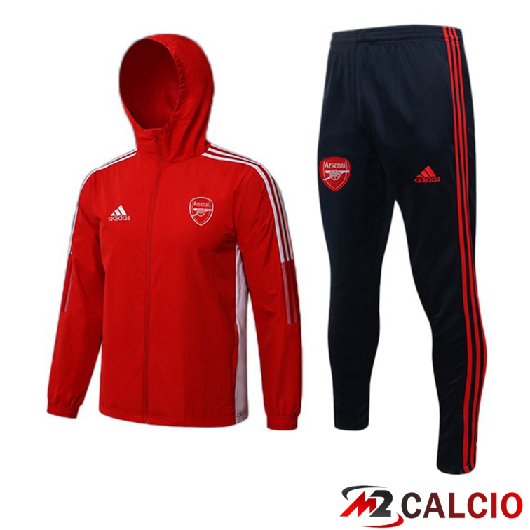 Giacca Con Cappuccio Tuta FC Arsenal Rosso 2021/2022
