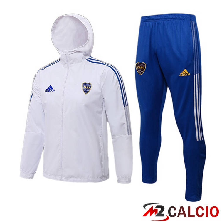 Giacca Con Cappuccio Tuta Boca Juniors Bianco 2021/2022