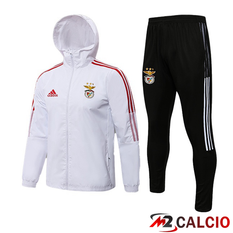 Giacca Con Cappuccio Tuta S.L Benfica Bianco 2021/2022