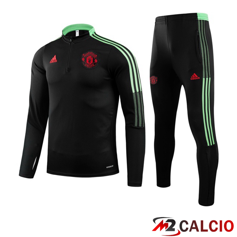 Insieme Tuta Calcio Manchester United Nero 2021/2022