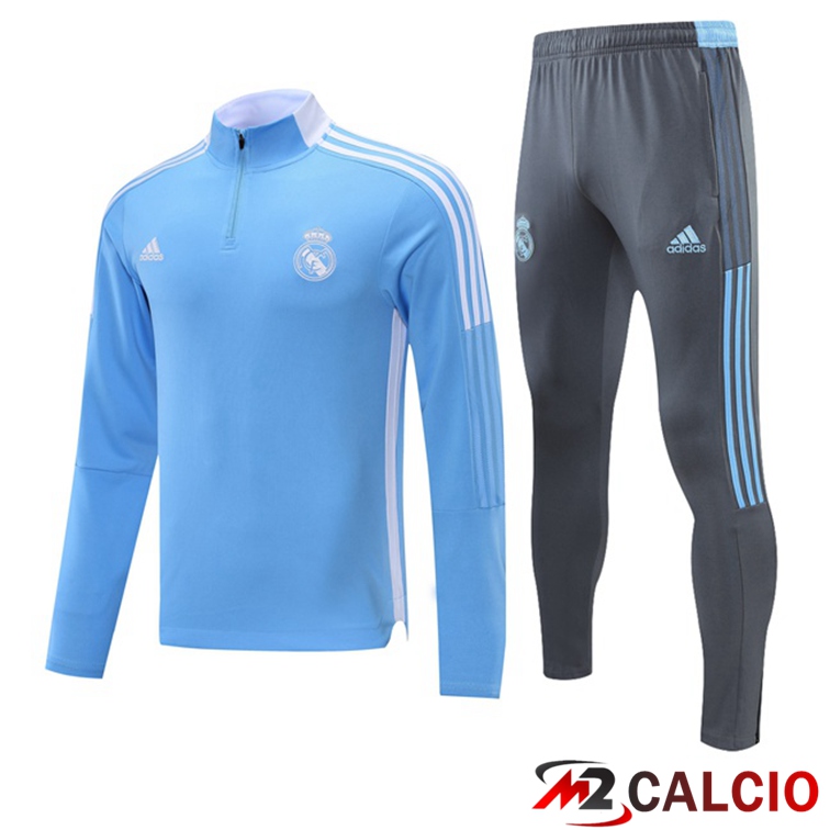 Insieme Tuta Calcio Real Madrid Blu 2021/2022