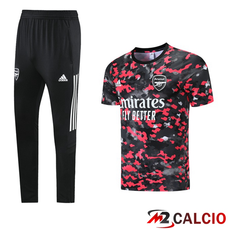 Maglia Allenamento FC Arsenal + Pantaloni Rosso Nero 2021/2022