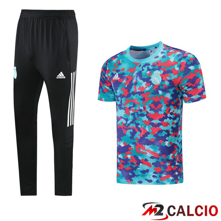 Maglia Allenamento Real Madrid + Pantaloni Blu 2021/2022