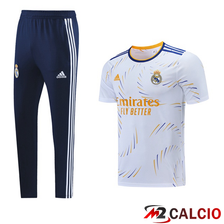 Maglia Allenamento Real Madrid + Pantaloni Bianco 2021/2022