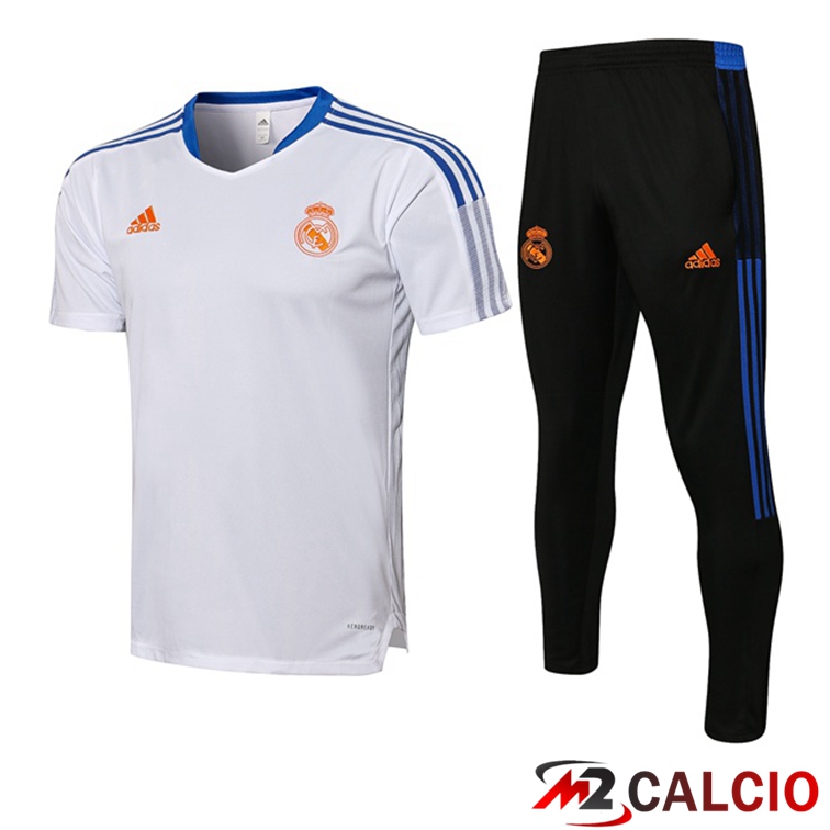 Maglia Allenamento Real Madrid + Pantaloni Bianco 2021/2022
