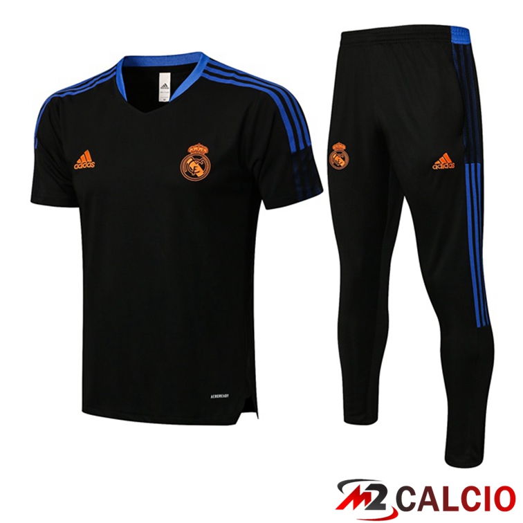 Maglia Allenamento Real Madrid + Pantaloni Nero 2021/2022