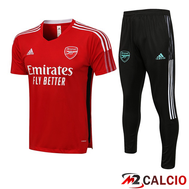Maglia Allenamento FC Arsenal + Pantaloni Rosso 2021/2022