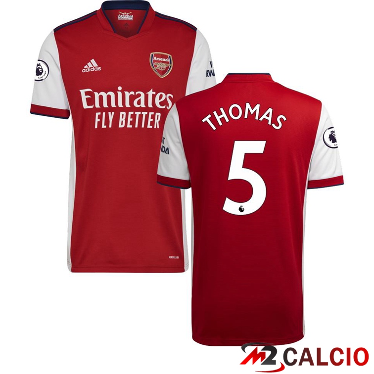 Maglia FC Arsenal (THOMAS PARTEY 5) Prima Rosso/Bianco 2021/2022