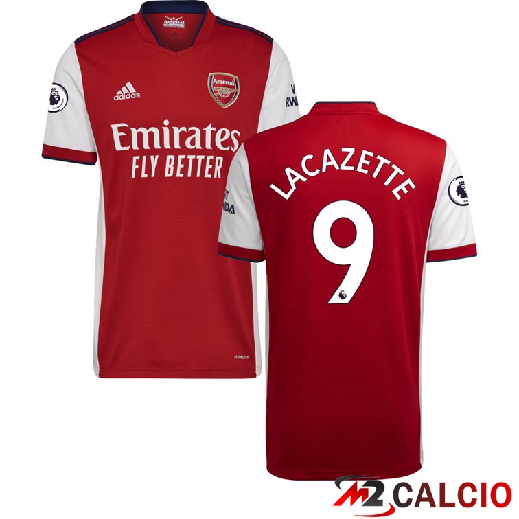 Maglia FC Arsenal (LACAZETTE 9) Prima Rosso/Bianco 2021/2022