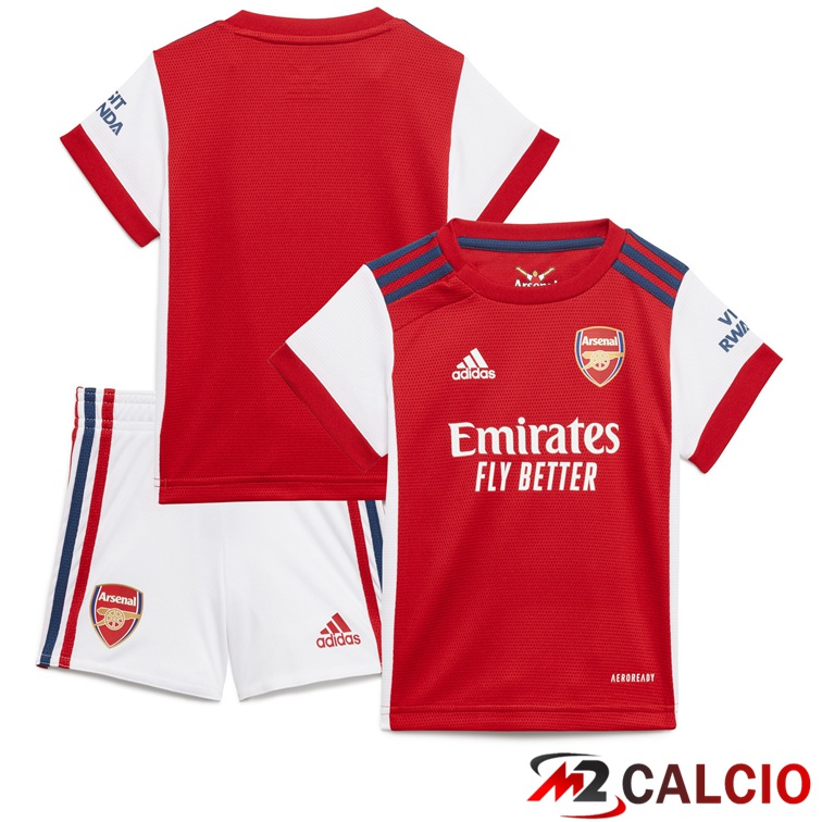 Maglie Calcio FC Arsenal Bambino Prima Rosso/Bianco 2021/2022