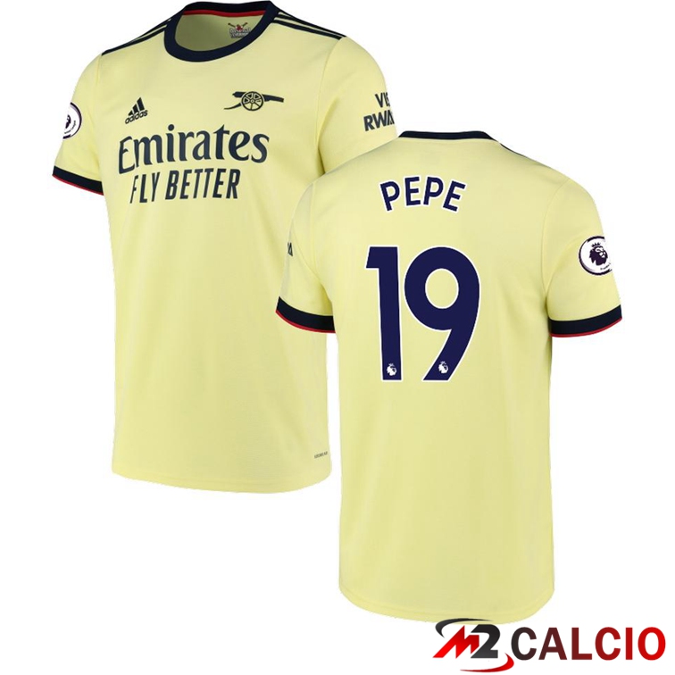 Maglia FC Arsenal (PEPE 19) Seconda Giallo 2021/2022