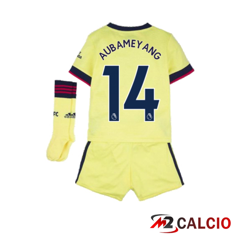 Maglia FC Arsenal (AUBAMEYANG 14) Bambino Seconda Giallo 2021/2022