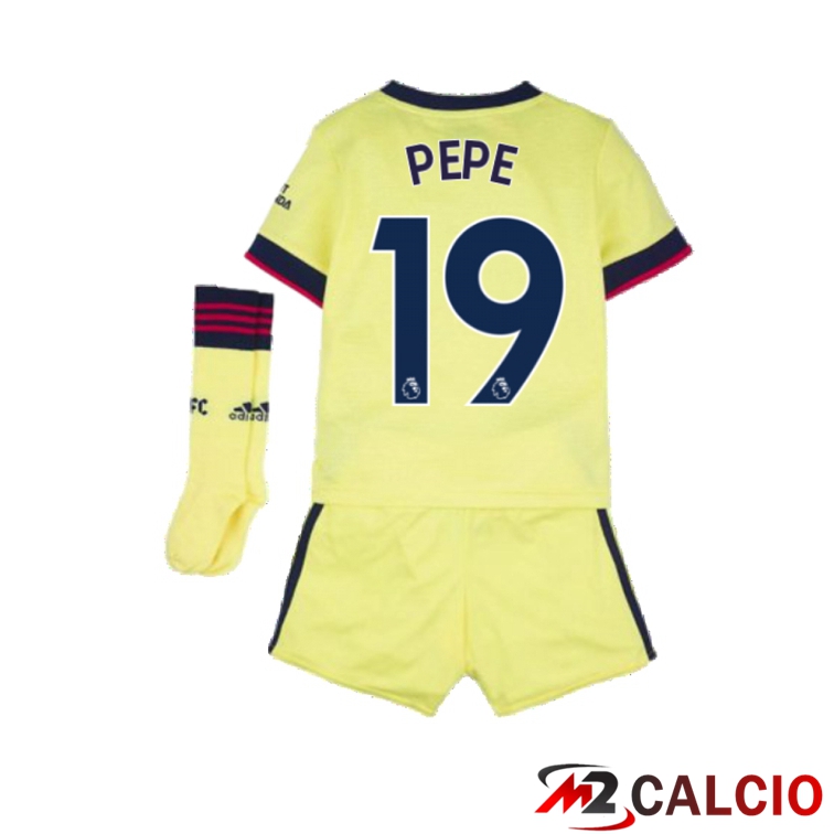 Maglia FC Arsenal (PEPE 19) Bambino Seconda Giallo 2021/2022