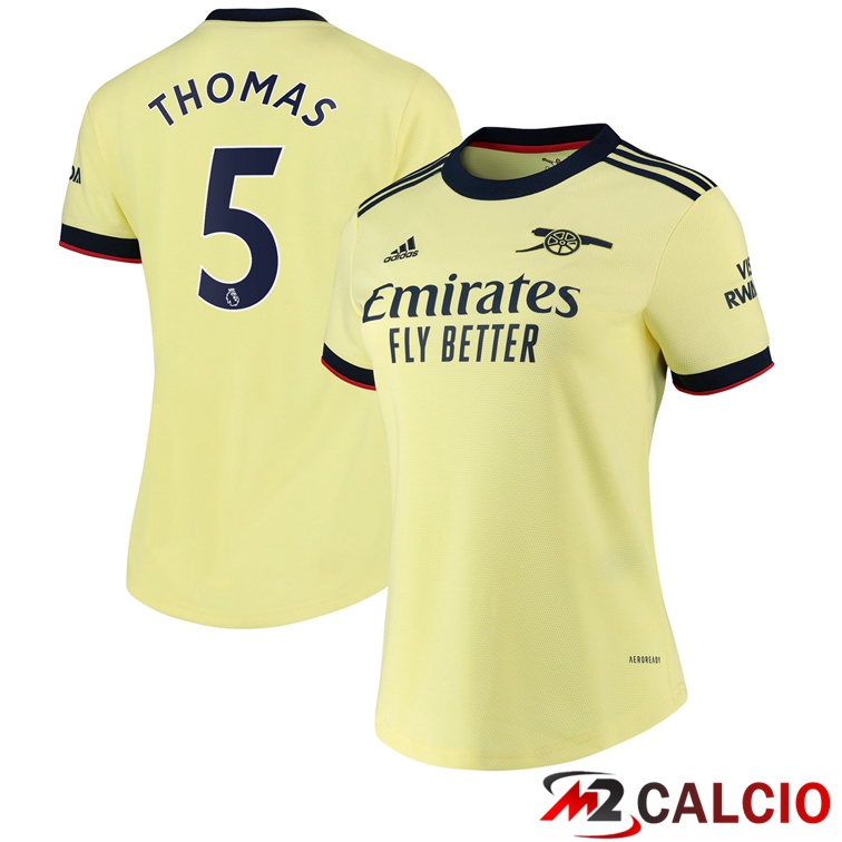 Maglia FC Arsenal (KIERAN TIERNEY 3) Donna Seconda Giallo 2021/2022