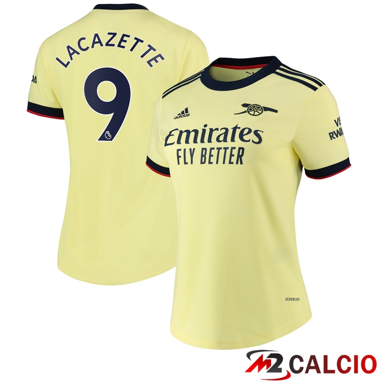 Maglia FC Arsenal (LACAZETTE 9) Donna Seconda Giallo 2021/2022