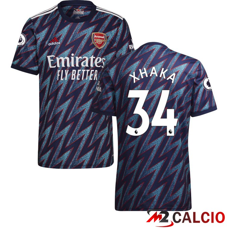 Maglia FC Arsenal (XHAKA 34) Terza Blu 2021/2022
