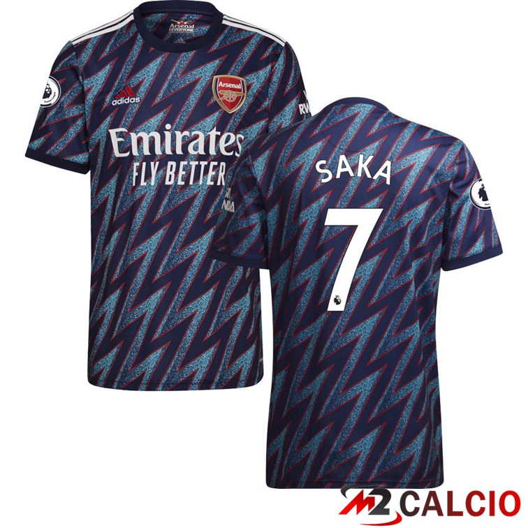 Maglia FC Arsenal (SAKA 7) Terza Blu 2021/2022