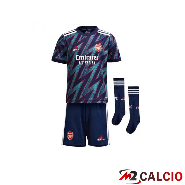 Maglie Calcio FC Arsenal Bambino Terza Blu 2021/2022