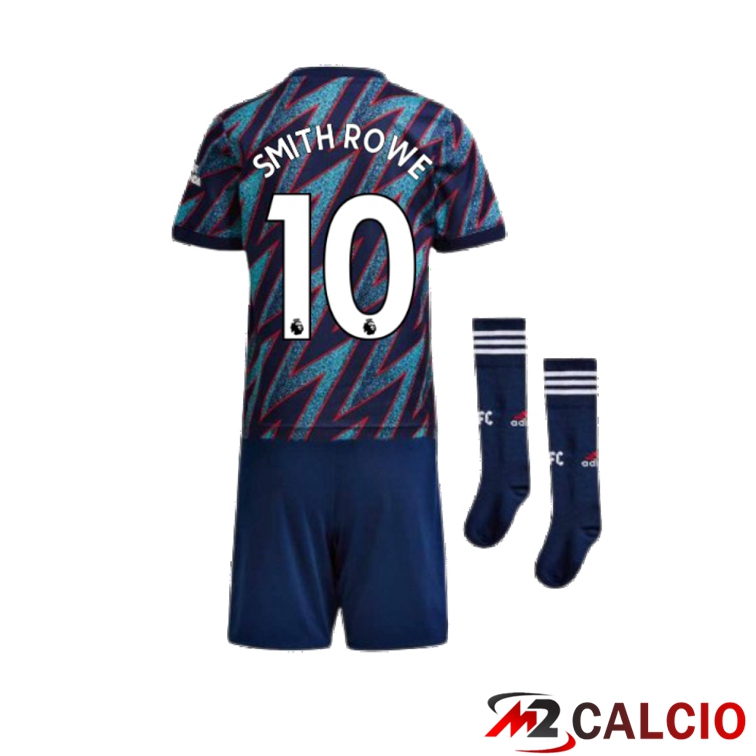Maglia FC Arsenal (SMITH ROWE 10) Bambino Terza Blu 2021/2022