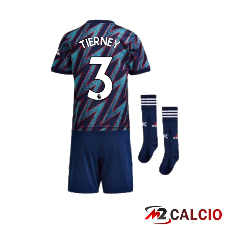 Maglia FC Arsenal (KIERAN TIERNEY 3) Bambino Terza Blu 2021/2022