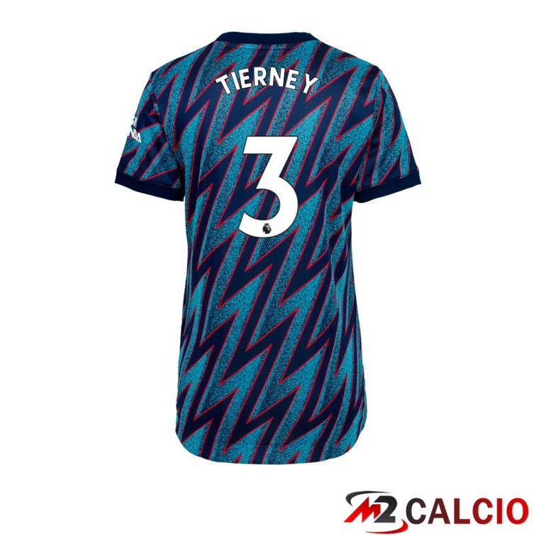 Maglia FC Arsenal (KIERAN TIERNEY 3) Donna Terza Blu 2021/2022